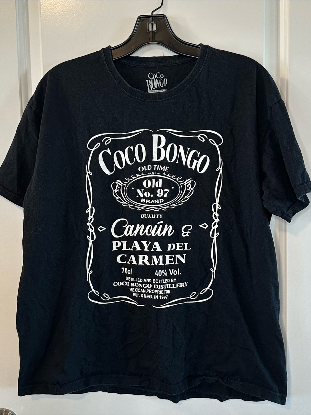 Coco Bongo Cancun Graphic T-Shirt Women’s XL Black Mexico